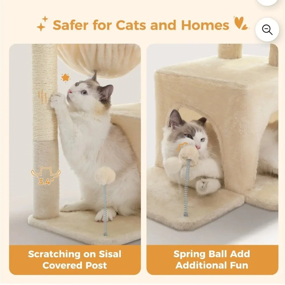 NIB Luxury Multi-Level Cat Tree – Adjustable Design